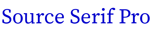 Source Serif Pro шрифт